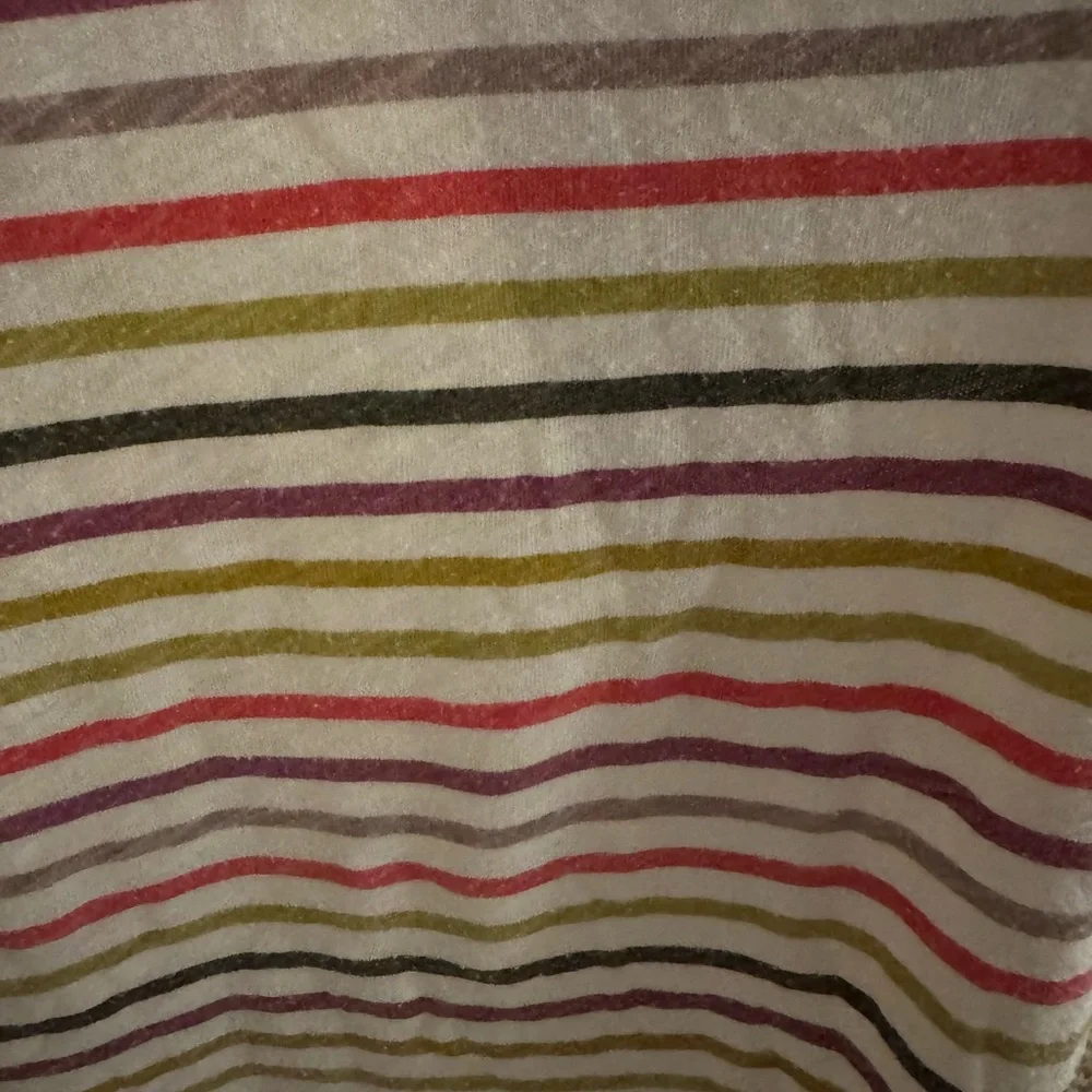 Sonoma Multicolor Striped V-Neck Tee - Picture 2 of 5